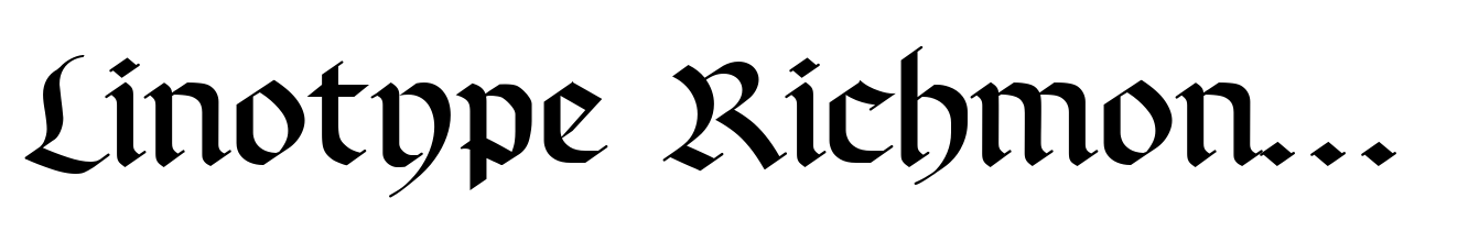 Linotype Richmond Fraktur Regular